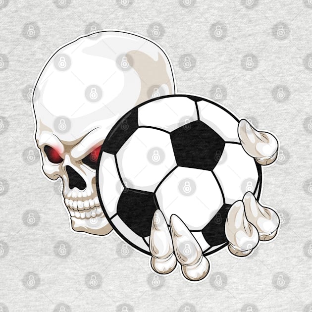 Skull Soccer player Soccer by Markus Schnabel